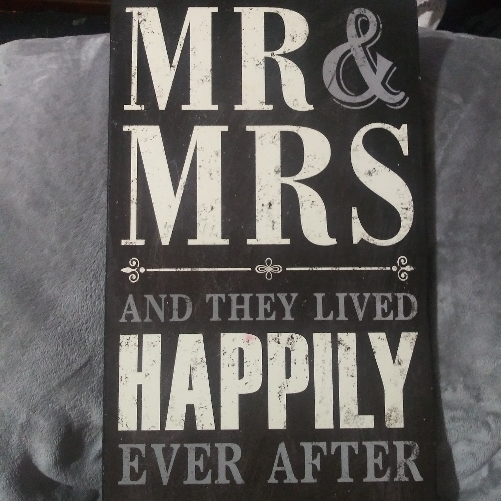 Wooden decorative sign